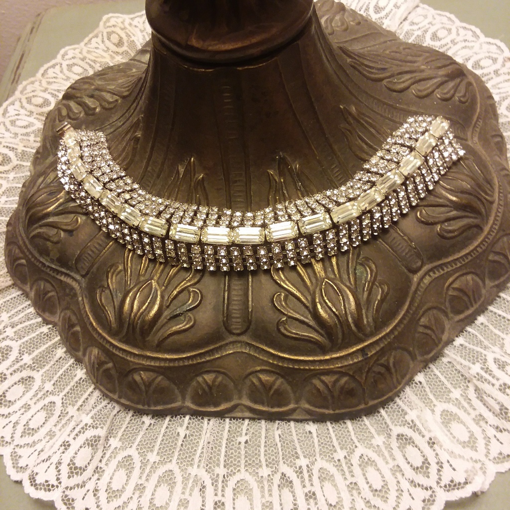Kramer Of New York Bracelet Rhinestone Baguette